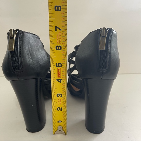 Bamboo Straps Heel Block Sandals #10 - Picture 5 of 7